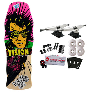 Vision Skateboard Complete Psycho Stick Natural 10" x 30" Old School