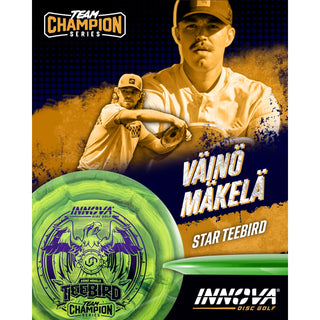 Innova Disc Golf Team Champion Series Vaino Makela Star Teebird 7/5/0/2 Sky Blue/Rainbow 173 grams