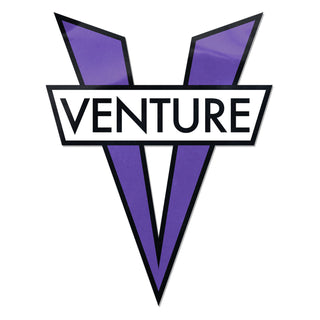 Venture Trucks Skateboard Sticker V-Diecut Purple 5" x 6"