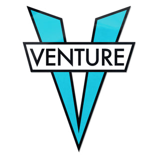 Venture Trucks Skateboard Sticker V-Diecut Teal 5" x 6"