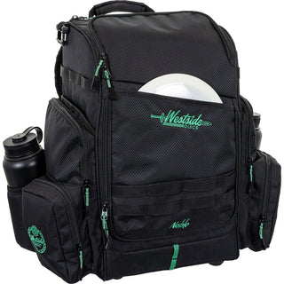 Westside Disc Golf Backpack Bag Noble Black Holds 22 Discs