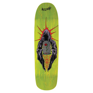Welcome Skateboard Deck Jake Yanko Wilted on Panther Lime Green Stain 9.0" x 32.5"