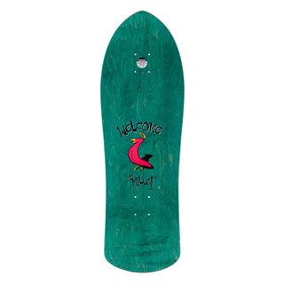 Welcome Skateboard Deck Miller Beast on Crossbone Metallic Silver 10.0" x 30.88"