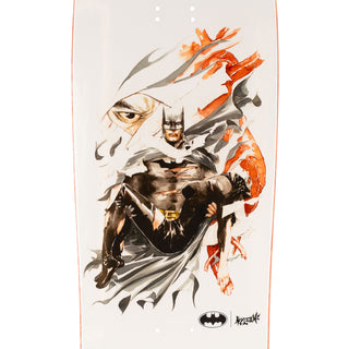Welcome x Batman Skateboard Deck Heart of Hush on Gaia Bone 9.6"