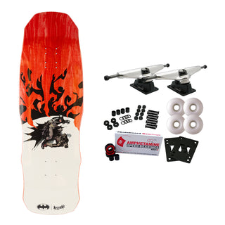 Welcome x Batman Skateboard Complete Talons on Dark Lord Red Stain 9.75"