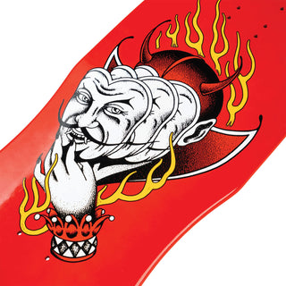 Welcome Skateboard Deck Diablo on Dark Lord Red Dip 9.85" x 31.5"