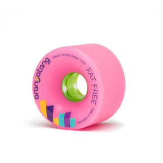 Orangatang Longboard Wheels Fat Free Pink 65mm 83A