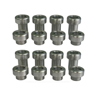 Labeda Whips Roller Hockey Wheels - Teal X-Soft Youth HiLo Set 68mm/72mm - 8-Pack with Evo Spacers