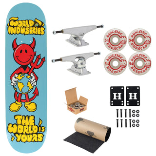 World Industries Skateboard Devilman The World is Yours 8.25" Krux, Spitfire, Indy Upgrade