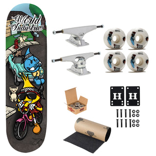 World Industries Skateboard Cholo 8.25" Krux, Independent, Sml Upgrade