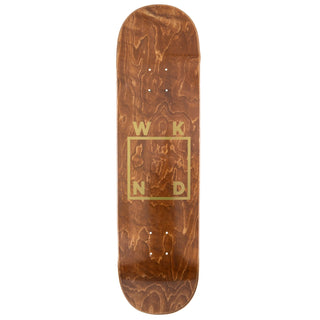 WKND Deck Gold Logo Brown 8.12"