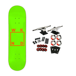 WKND Skateboard Complete Team Logo Green/Orange 8.0" x 31.75"