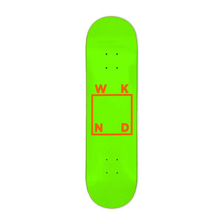 WKND Skateboard Deck Team Logo Green/Orange 8.0" x 31.75"