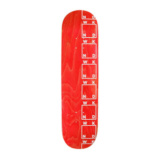 WKND Skateboard Deck Team Side Logo Red 8.0" x 31.75"