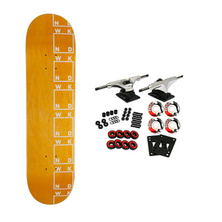 WKND Skateboard Complete Team Side Logo Orange 8.25" x 31"