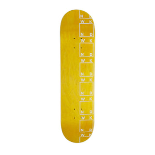 WKND Skateboard Deck Team Side Logo Yellow 8.25" x 31"