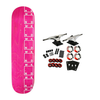 WKND Skateboard Complete Team Side Logo Pink 8.25" x 31"