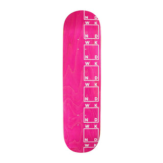 WKND Skateboard Deck Team Side Logo Pink 8.0" x 31.75"