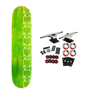 WKND Skateboard Complete Team Side Logo Green 8.25" x 31"