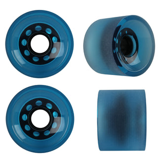 Longboard Wheels - 70mm 82a Shaved Blue Set of 4