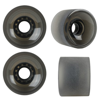 Longboard Wheels - 70mm 82a Shaved Black Set of 4