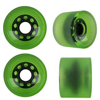 Longboard Wheels - 70mm 82a Shaved Green Set of 4