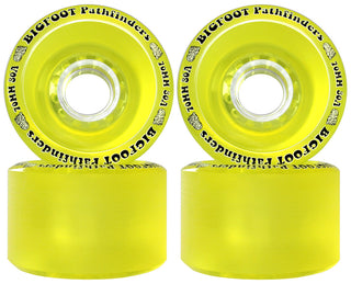 Bigfoot Longboard Wheels - 70mm 80a Pathfinders Yellow