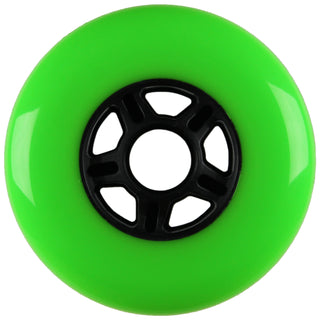 Plastic Hub Scooter Wheel Neon Green/Black 5 Spoke Hub 100mm
