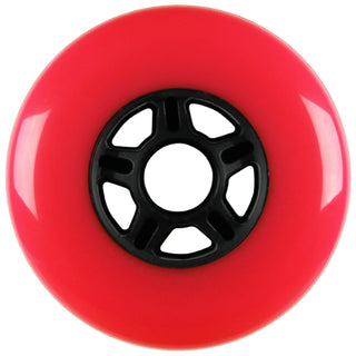 Plastic Hub Scooter Wheel Neon Pink/Black 5 Spoke Hub 100mm