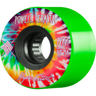Powell Peralta Longboard Downhill Wheels 72mm Byron Essert Soft Slide 75A Green