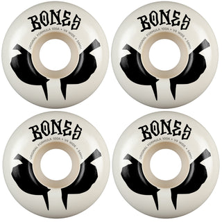 Bones Skateboard Wheels 54mm Original Formula 100A V4 Wides White