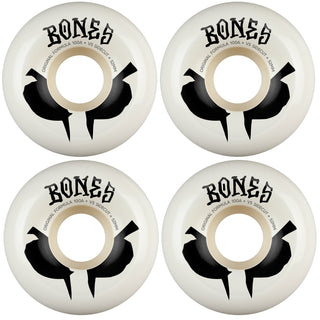 Bones Skateboard Wheels 52mm Original Formula 100A V5 Sidecuts White