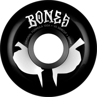 Bones Skateboard Wheels 52mm Original Formula 100A V5 Sidecuts Black
