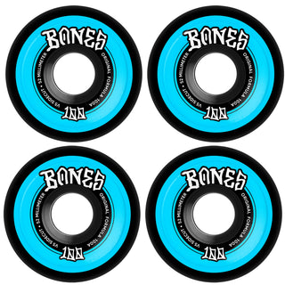 Bones Skateboard Wheels 52mm Original V5 Sidecut 100A Black