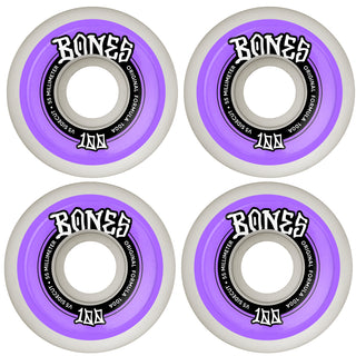 Bones Skateboard Wheels 55mm Original V5 Sidecut 100A White