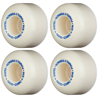 Powell Peralta Skateboard Wheels 56mm x 37mm Dragon Formula 97A Nano Cubic White/Blue