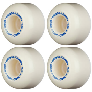 Powell Peralta Skateboard Wheels 60mm x 38mm Dragon Formula 97A Nano Cubic White/Blue