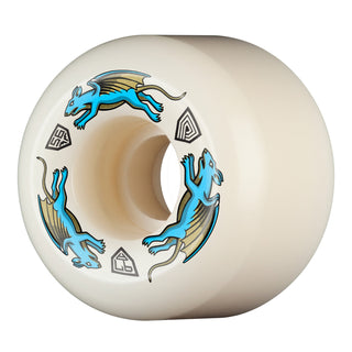 Powell Peralta Skateboard Wheels 56mm x 39mm Dragon Formula 97A AA2 Nano Rat Off White