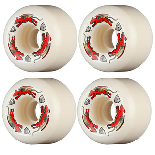 Powell Peralta Skateboard Wheels 54mm x 39mm Dragon Formula 93A AA2 Nano Rat Off White