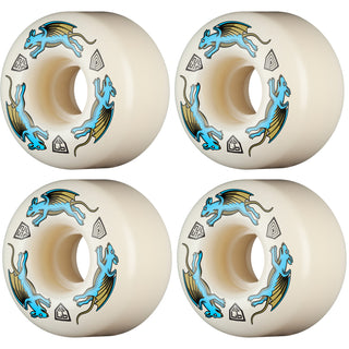 Powell Peralta Skateboard Wheels 52mm x 34mm Dragon Formula 97A AV4 Nano Rat Off White