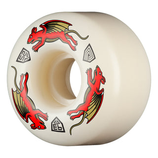 Powell Peralta Skateboard Wheels 52mm x 34mm Dragon Formula 93A AV4 Nano Rat Off White