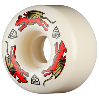 Powell Peralta Skateboard Wheels 54mm x 34mm Dragon Formula 93A AV4 Nano Rat Off White