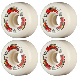 Powell Peralta Skateboard Wheels 54mm x 34mm Dragon Formula 93A AV6 Nano Rat Off White