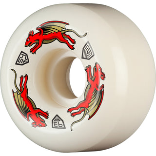 Powell Peralta Skateboard Wheels 54mm x 34mm Dragon Formula 93A AV6 Nano Rat Off White
