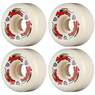 Powell Peralta Skateboard Wheels 56mm x 36mm Dragon Formula 93A AV6 Nano Rat Off White