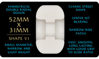 Powell Peralta Skateboard Wheels 52mm x 31mm Dragon Formula 97A V1 Zach Doelling