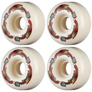 Powell Peralta Skateboard Wheels 50mm x 30mm Dragon Formula 93A V1 Shape Off White