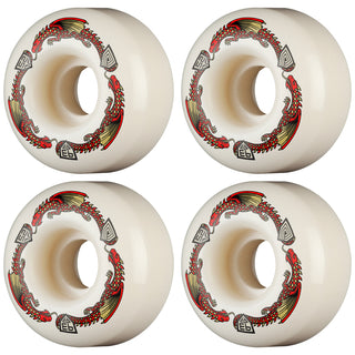 Powell Peralta Skateboard Wheels 52mm x 31mm Dragon Formula 93A V1 Shape Off White