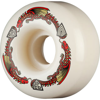 Powell Peralta Skateboard Wheels 52mm x 31mm Dragon Formula 93A V1 Shape Off White