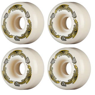 Powell Peralta Skateboard Wheels 52mm x 31mm Dragon Formula 95A V1 Symmetrical Off White